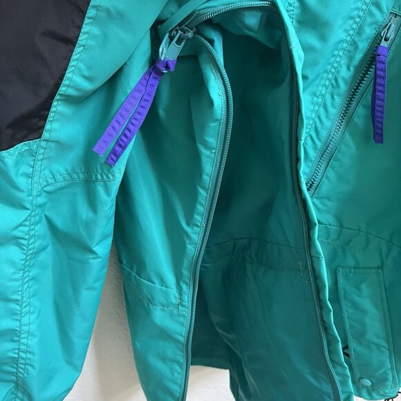 Columbia Men Vtg Radial Slv Sz M Green Ski Snowboard Windbreaker Jacket Pullover - Picture 8 of 10